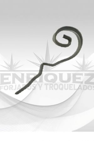 FORJA BASTÓN CON CURVA